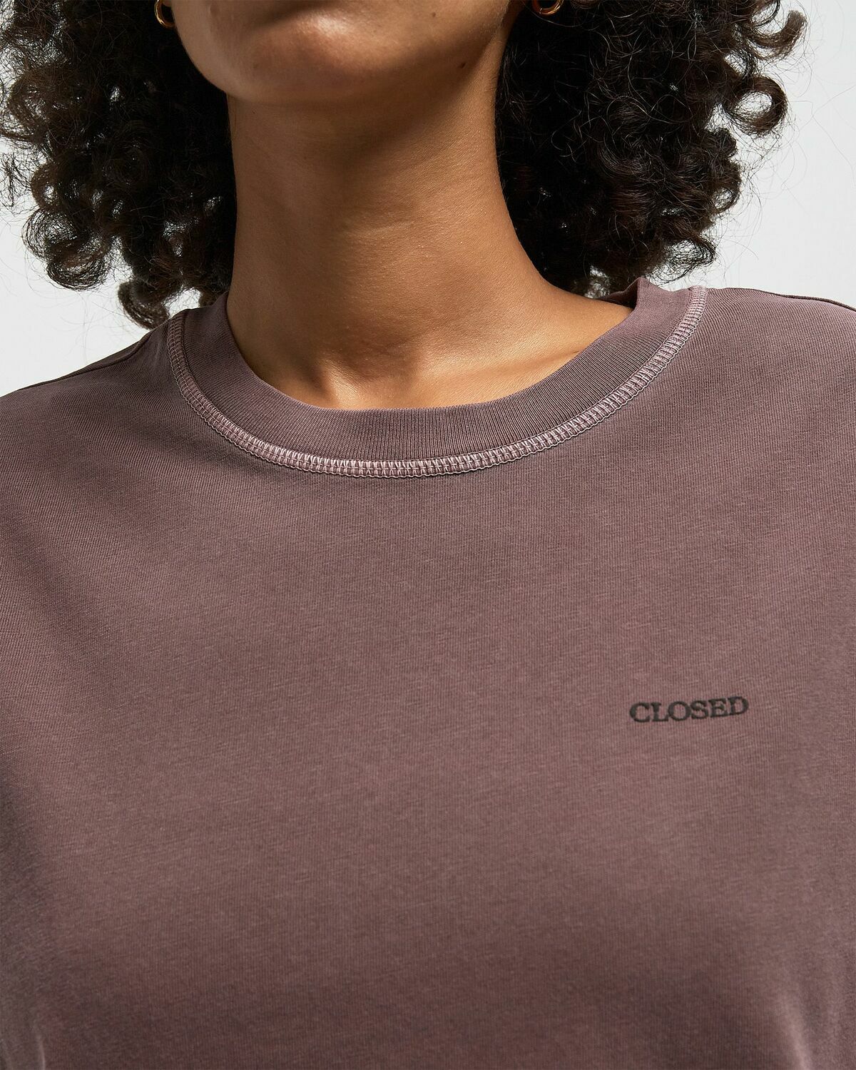 CLOSED RELAXED TEE Red Womens Shortsleefe