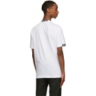 Versace White Embroidered Logo T-Shirt