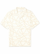 Onia - Vacation Camp-Collar Printed Crepe Shirt - White