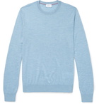 Brioni - Slub Cashmere-Blend Sweater - Men - Blue