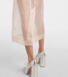 Simone Rocha Silk organza pencil skirt
