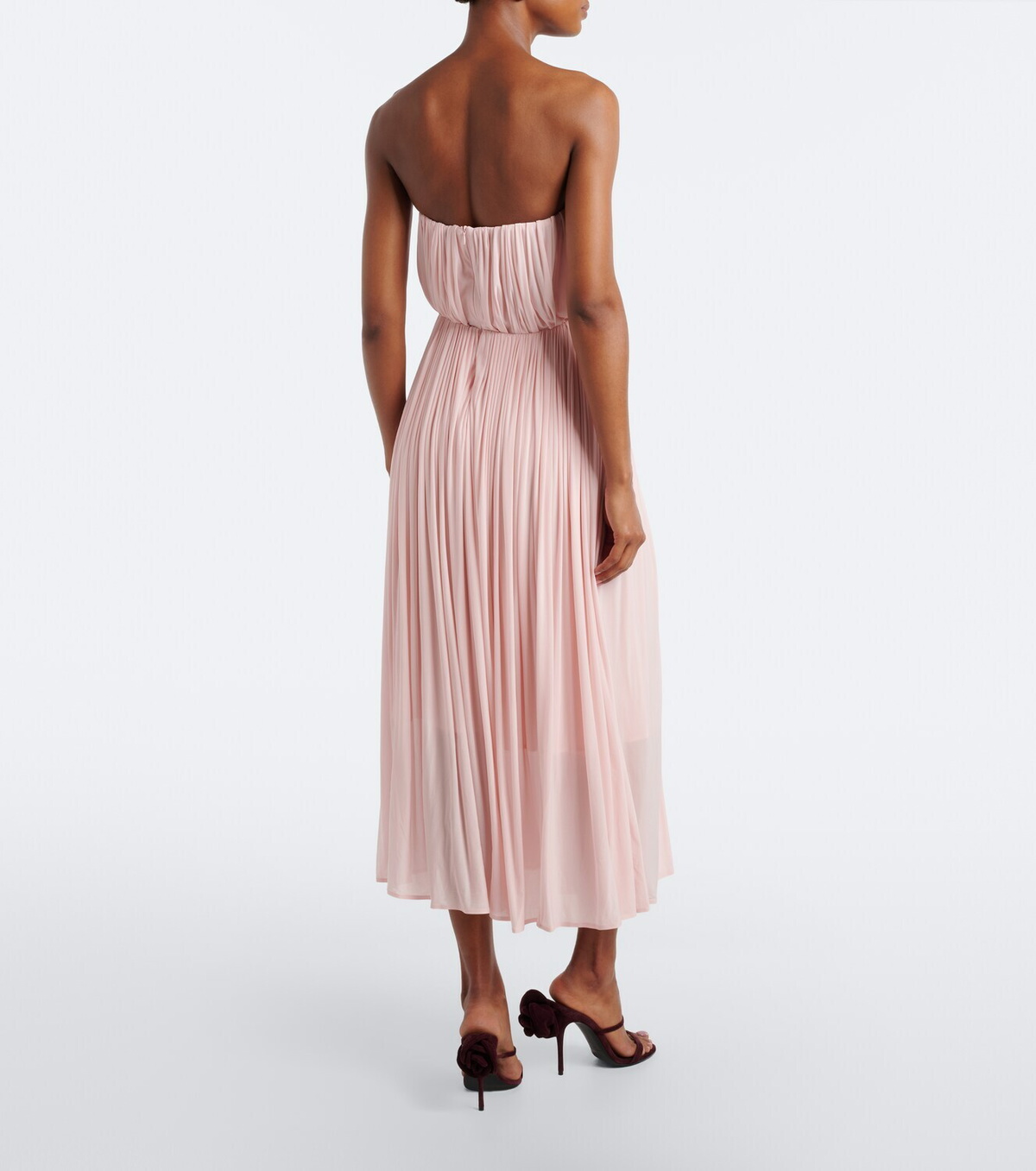 Magda Butrym Pleated bustier cocktail dress