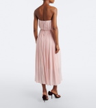 Magda Butrym Pleated bustier cocktail dress