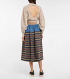 Visvim - Elevation wool, silk and linen midi skirt