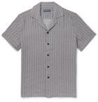 Frescobol Carioca - Beam Camp-Collar Printed Linen Shirt - Gray