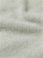 Mr P. - Ribbed Boiled Wool Polo Shirt - Gray