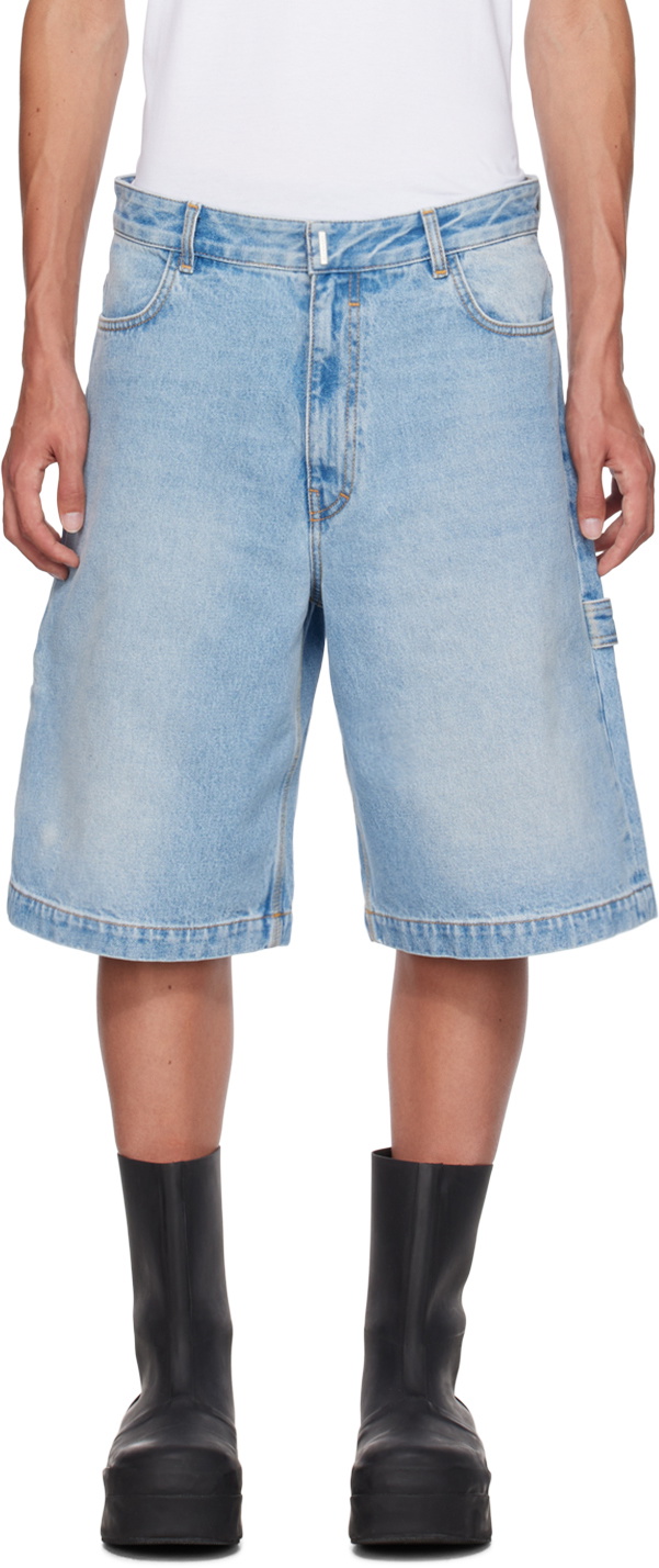 Givenchy Boys' 4G Logo Denim Shorts