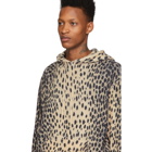 R13 Beige Cashmere Cheetah Hoodie