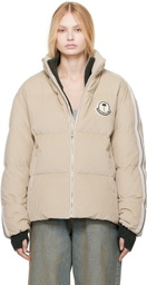 Moncler Genius Moncler x Palm Angels Beige Abrolhos Down Jacket