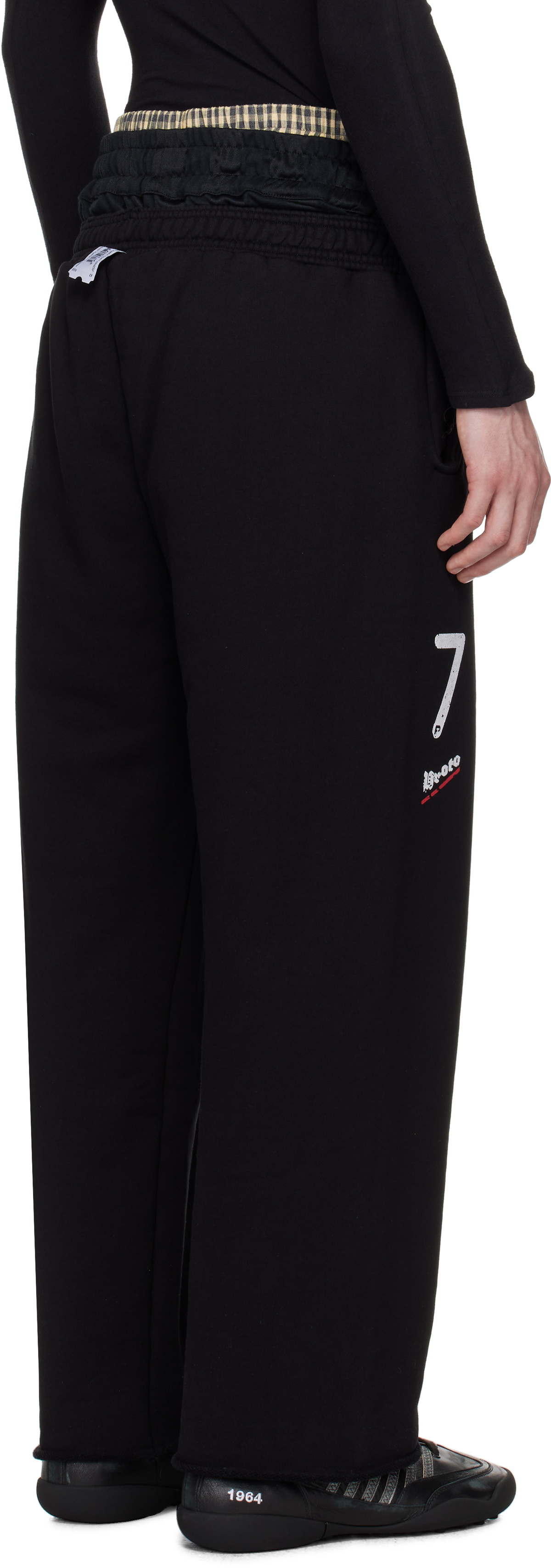 Prototypes Black '07' Cropped Sweatpants