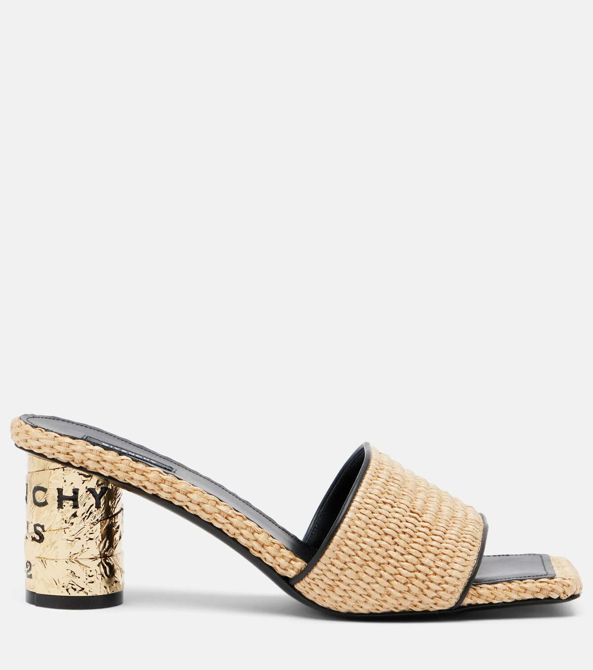 Givenchy Tape leather-trimmed mules
