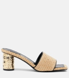 Givenchy Tape leather-trimmed mules