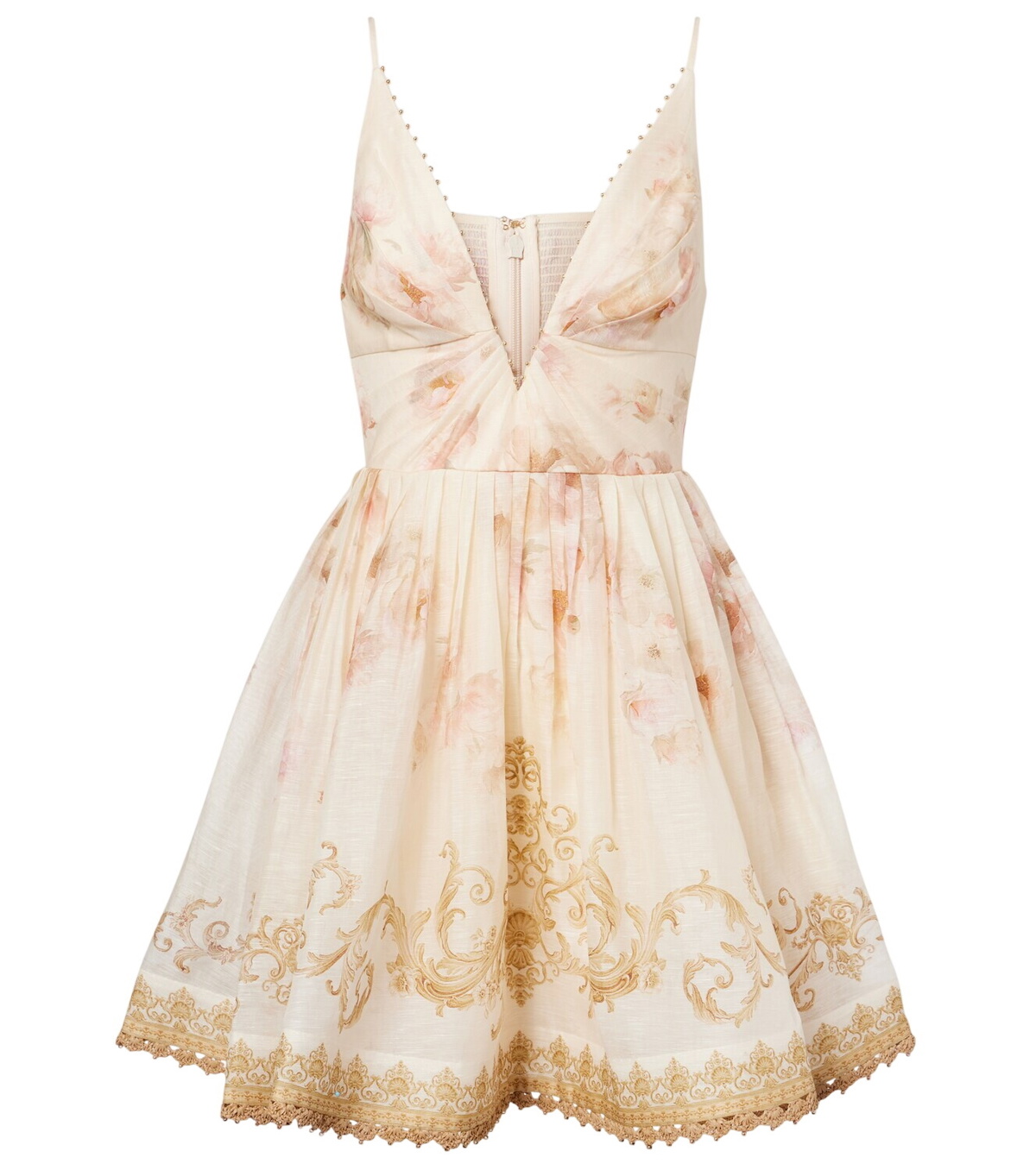 Zimmermann Point d'esprit ruched tulle minidress Zimmermann