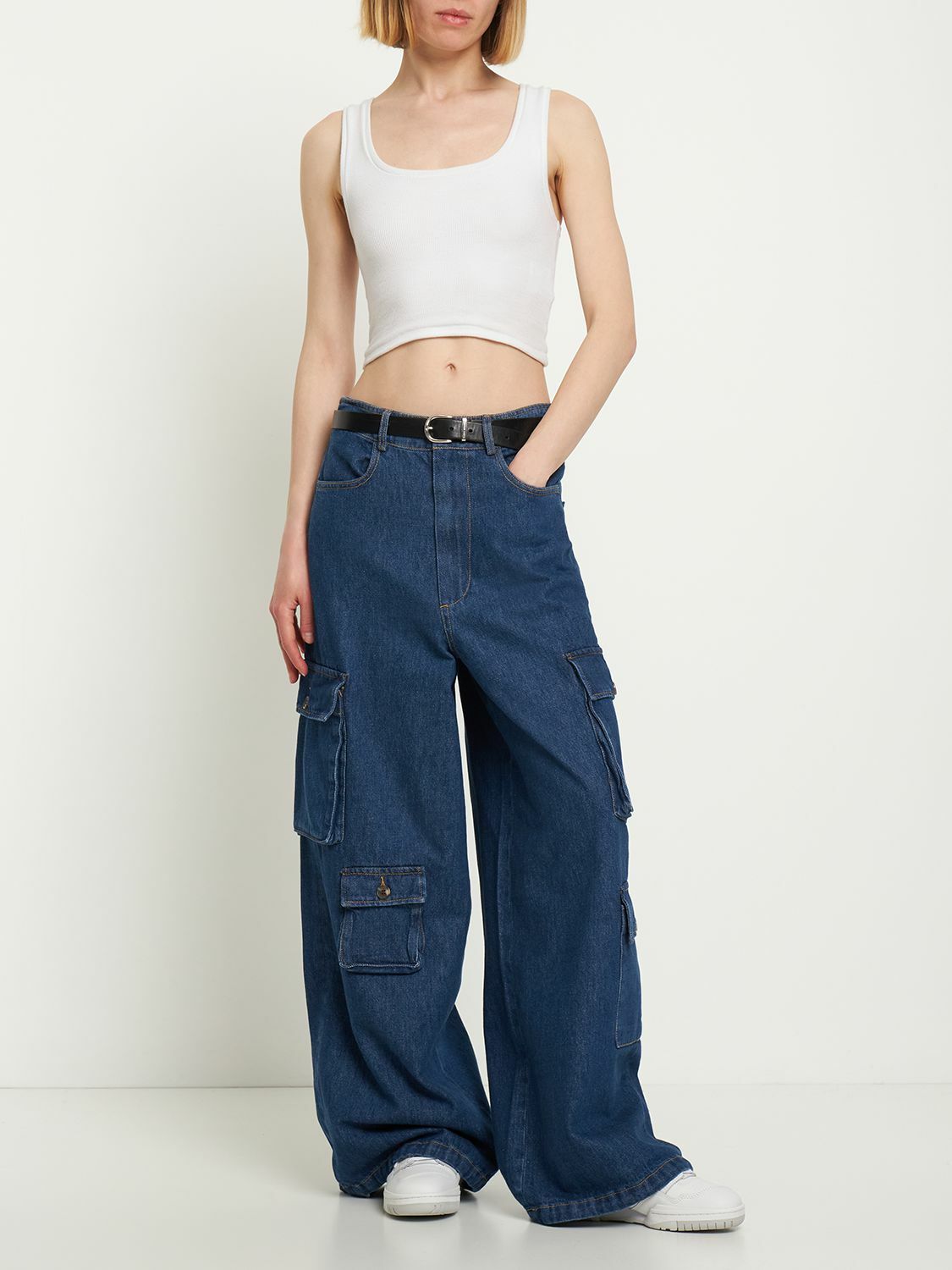 【タグ付き新品】The Frankie Shop HAILEY CARGO Frankie Shop + Hailey cotton-twill cargo pants