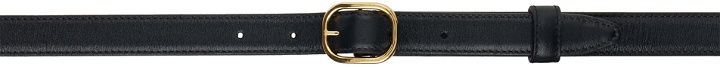 Photo: Husbands Black Thin Nappa Leather Belt