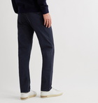 Canali - Stretch Cotton and Cashmere-Blend Chinos - Blue