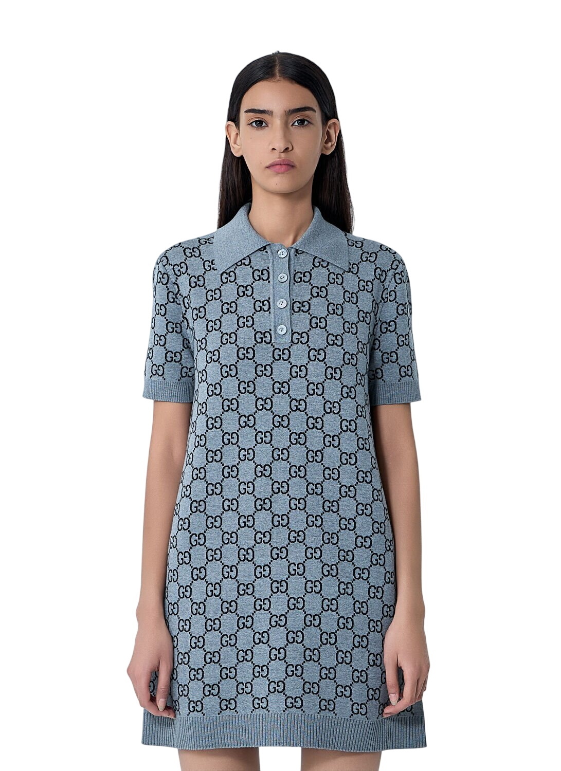 Gucci - Polka-dot off-shoulder minidress Gucci