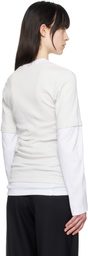 Magliano White & Off-White Trauma Long Sleeve T-shirt
