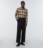 Burberry - Checked cotton flannel shirt