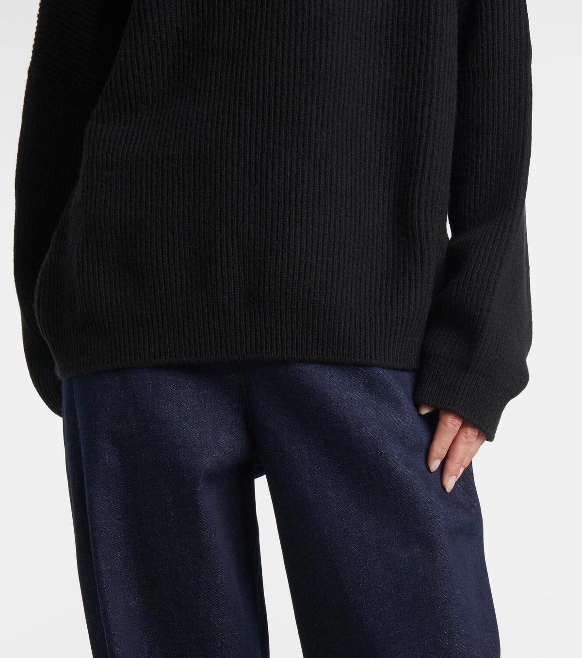 Fforme Kimm cashmere-blend mock neck sweater