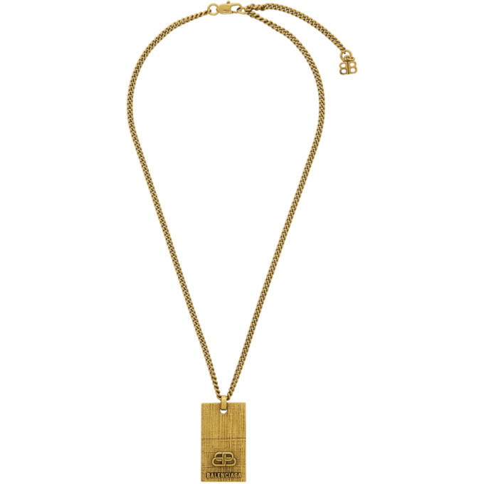 Photo: Balenciaga Gold BB Necklace