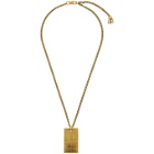 Balenciaga Gold BB Necklace