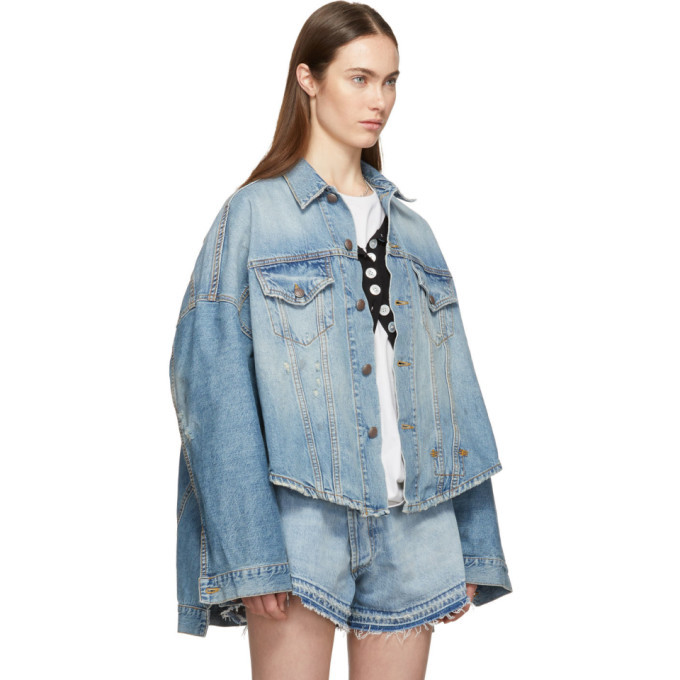 R13 Blue Denim Oversized Maxs Jacket R13