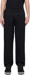 AAPE by A Bathing Ape Black Embroidered Trousers