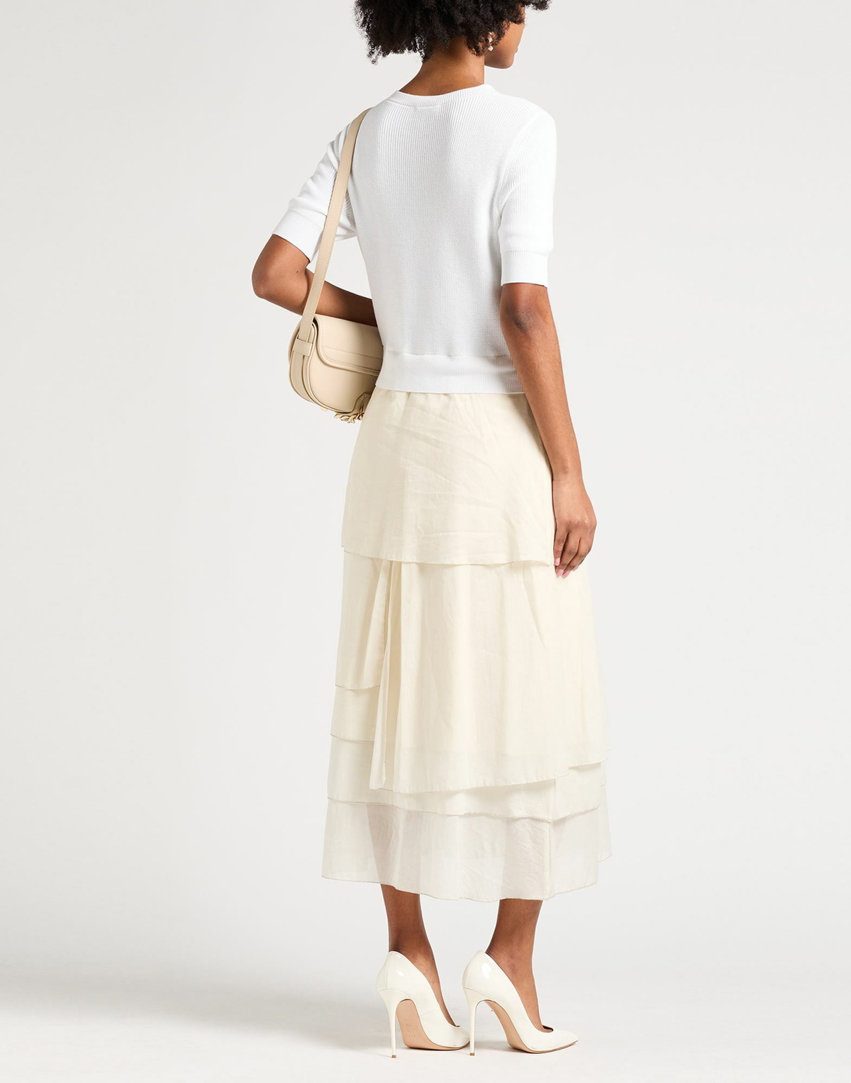 Peserico Womens Midi dress in White