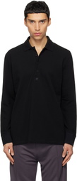 Courrèges Black Oversized Polo