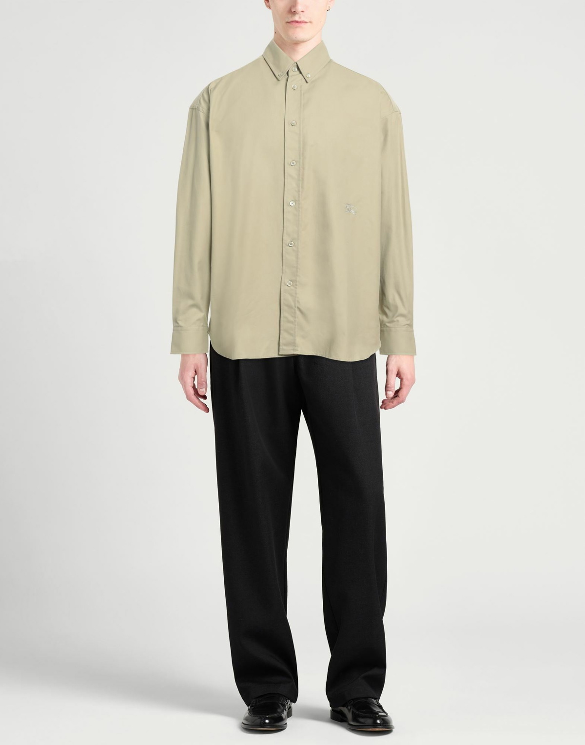 Burberry Mens Shirt in Sage green