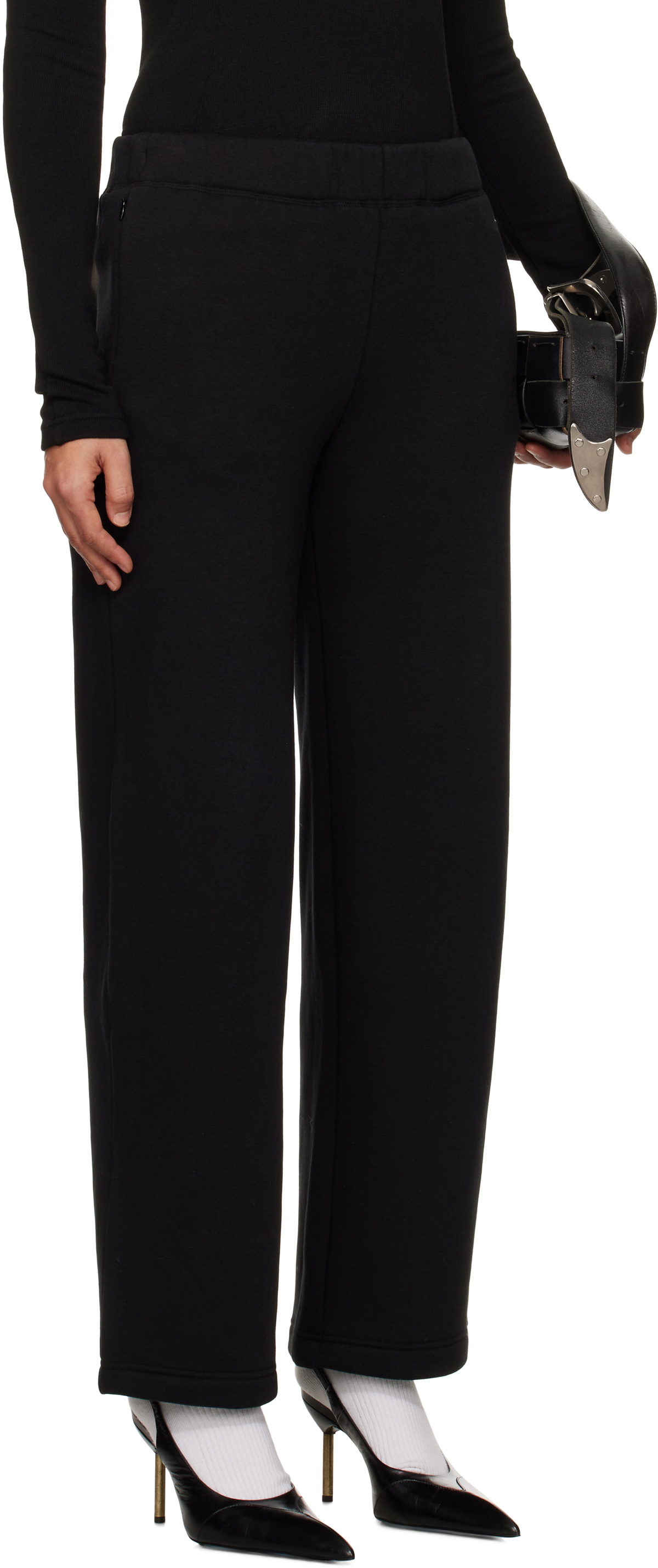Fax Copy Express Black Ultra Soft Casual Lounge Pants