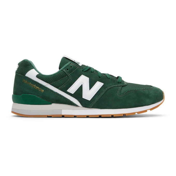 Photo: New Balance Green Suede 996 Sneakers