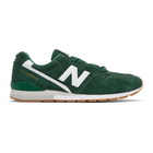 New Balance Green Suede 996 Sneakers