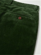 Rubinacci - Straight-Leg Cotton-Corduroy Suit Trousers - Green