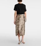 'S Max Mara Diletta jacquard midi skirt