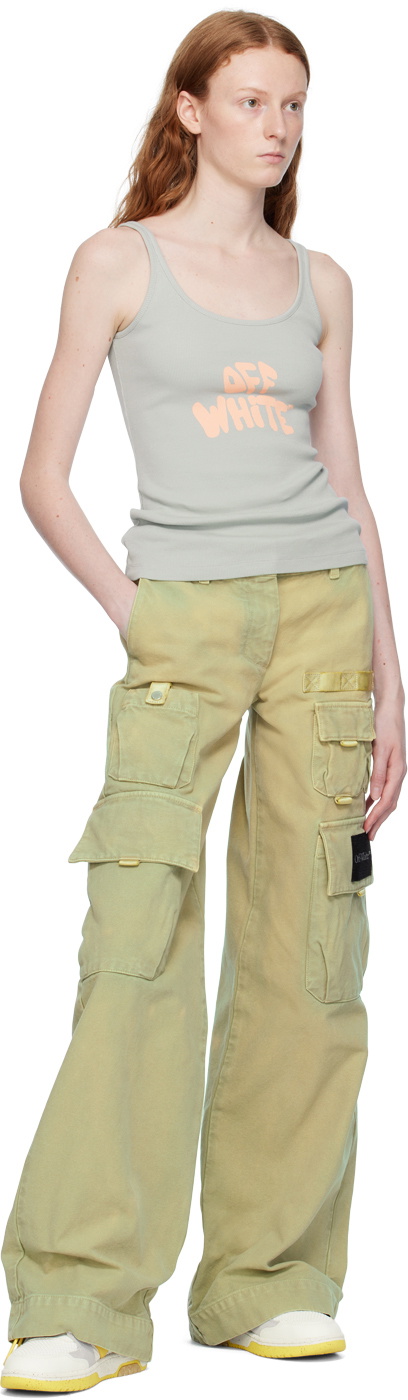 Off-White Green Toybox Laundry Trousers Off-White