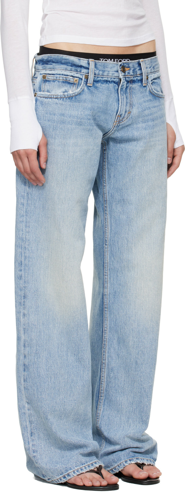 Raimundo Langlois Blue Bootcut Jeans