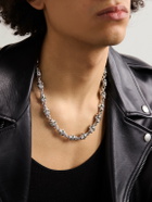 Alex Moss New York - Dead Head 14-Karat White Gold Diamond Chain Necklace