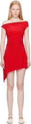Sandy Liang Red Riverton Minidress