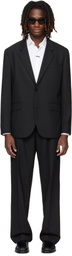 Hugo Black Two-Piece Modern-Fit Stretch Twill Suit