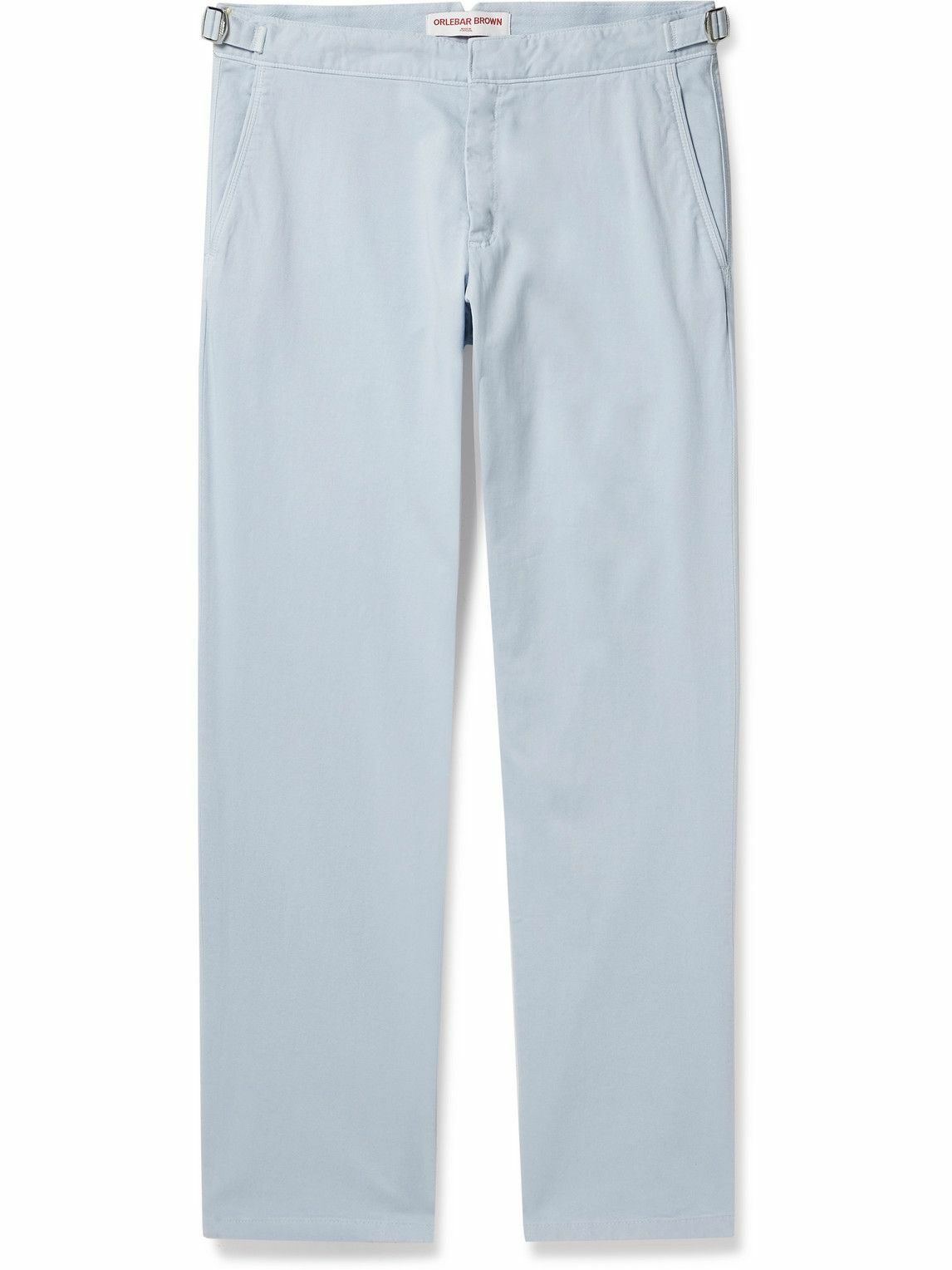 Orlebar Brown - Fallon Straight-Leg Cotton-Blend Twill Trousers - Blue