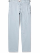 Orlebar Brown - Fallon Straight-Leg Cotton-Blend Twill Trousers - Blue