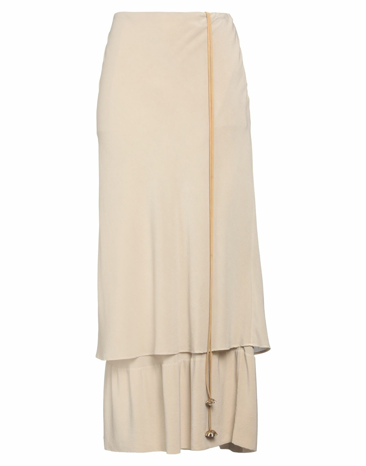 Quira Womens Maxi skirt in Beige