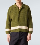 Bode Marsh crochet cotton shirt