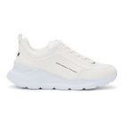 MSGM Off-White Monochromatic Lettering Low Sneakers