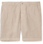 120% - Wide-Leg Linen Shorts - Neutrals