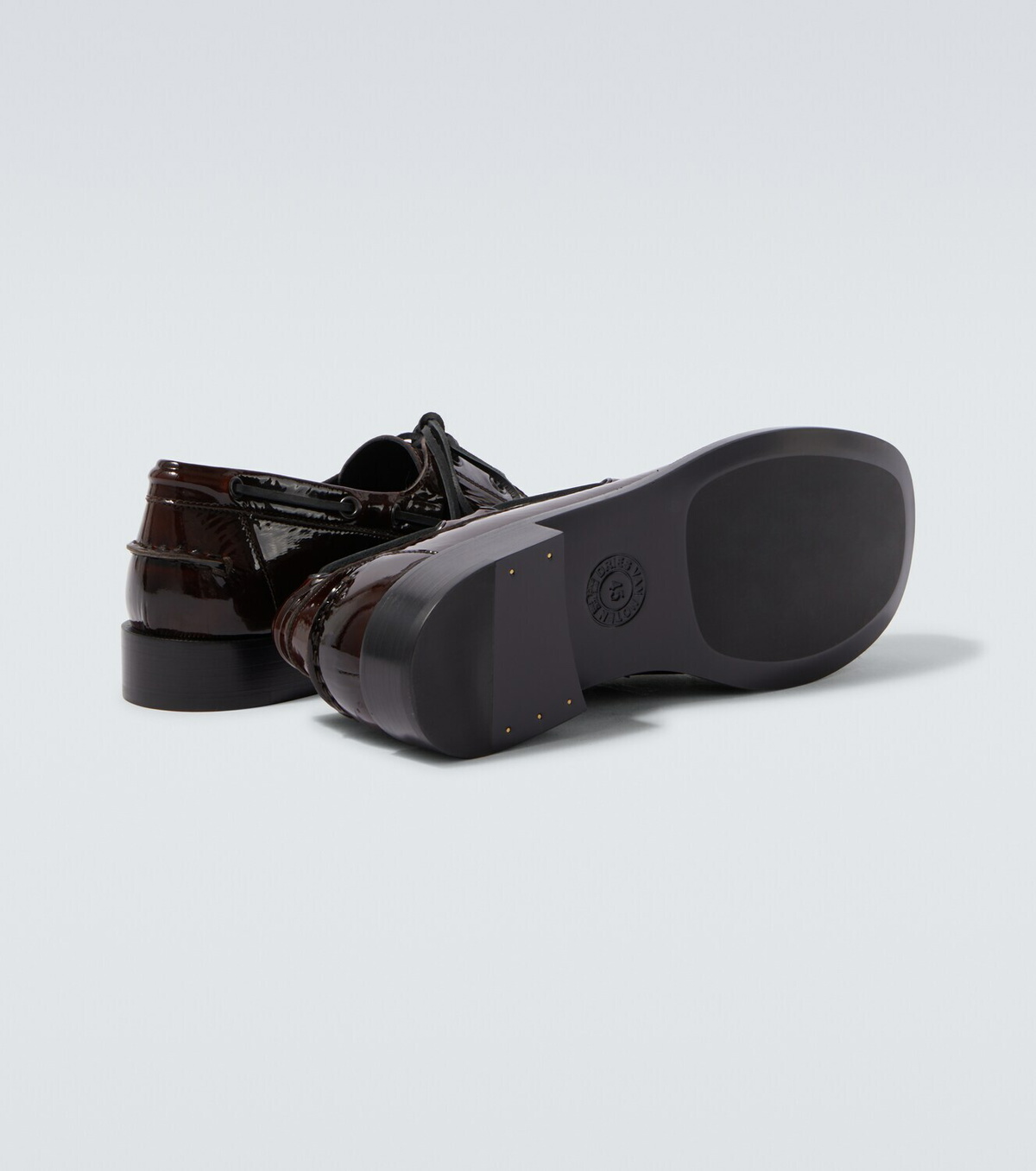 Dries Van Noten Patent leather boat shoes Dries Van Noten