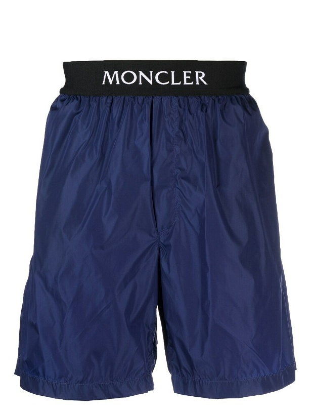 Photo: MONCLER - Logo Swim Shorts