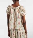 Dôen Frederica floral cotton top